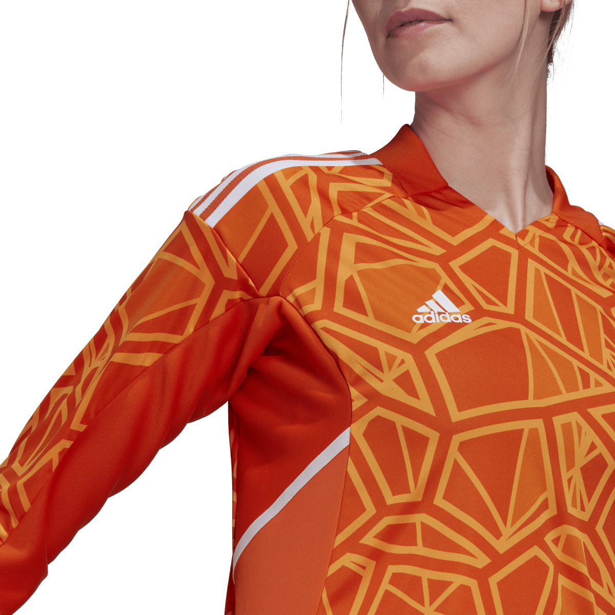 Orange adidas online goalkeeper jersey