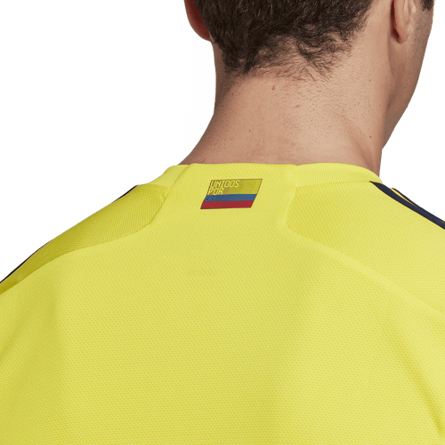 adidas Adult Colombia Home Replica Jersey HB9170 YELLOW/NAVY