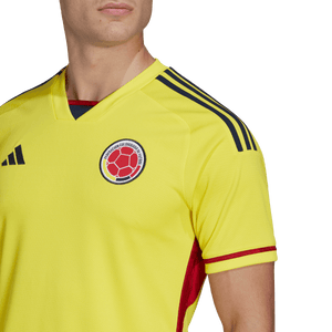 adidas Adult Colombia Home Jersey HB9170 YELLOW/NAVY