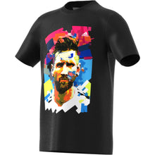 Load image into Gallery viewer, adidas Youth Messi Graphic Tee HC1678 BLACK