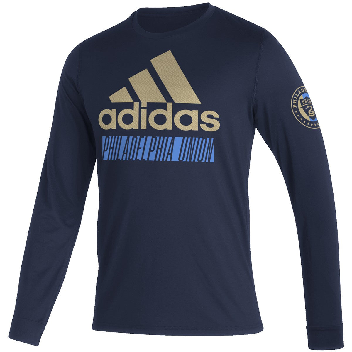 Men's Adidas Navy Philadelphia Union Vintage AEROREADY Long Sleeve T-Shirt