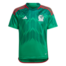 Load image into Gallery viewer, adidas Mexico Home Youth Jersey World Cup 2022 HE8848 Green/Red