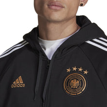 Load image into Gallery viewer, adidas Adult Germany DNA Full Zip Hoody 2022 HF4061 Black/White