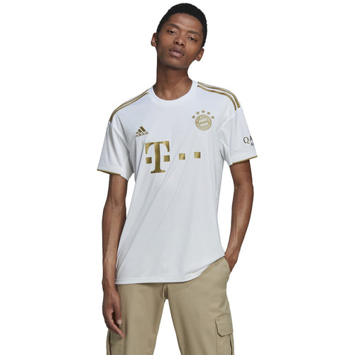 adidas Bayern Munich Away Jersey Adult 22/23 HI3886 White/Gold