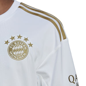 adidas Bayern Munich Away Jersey Adult 22/23 HI3886 White/Gold