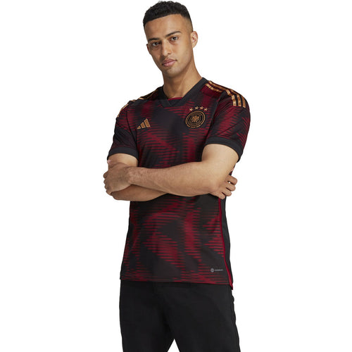 adidas Adult Germany Away Jersey 2022 HJ9604 Black