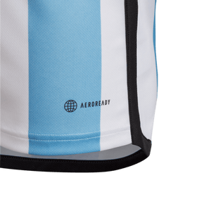 adidas Argentina Home Messi Replica Jersey Youth HL8422 WHITE/BLUE/BLACK