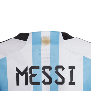 adidas Argentina Home Messi Replica Jersey Youth HL8422 WHITE/BLUE/BLACK