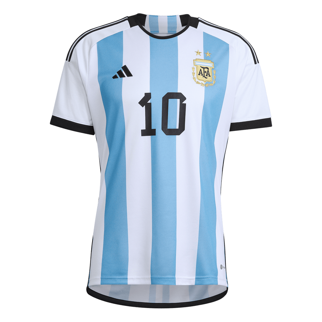 adidas Argentina Home Messi Replica Jersey Adult HL8424 WHITE/BLUE/BLACK
