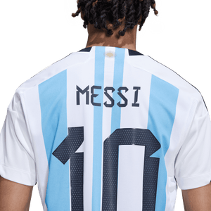 adidas Argentina Home Messi Replica Jersey Adult HL8424 WHITE/BLUE/BLACK