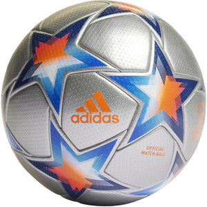 adidas Women's UCL Champions League PRO Match Ball HM4183 SILVER/PANTONE/SOLAR ORANGE/PINK
