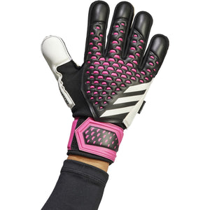 adidas Predator Match Fingersave Goalkeeper Gloves HN3340 Black/White/Shock Pink