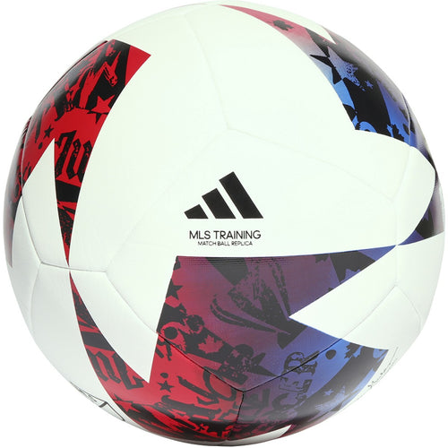 adidas MLS 2023 Training Soccer Ball HT9027 WHITE/BLUE/RED