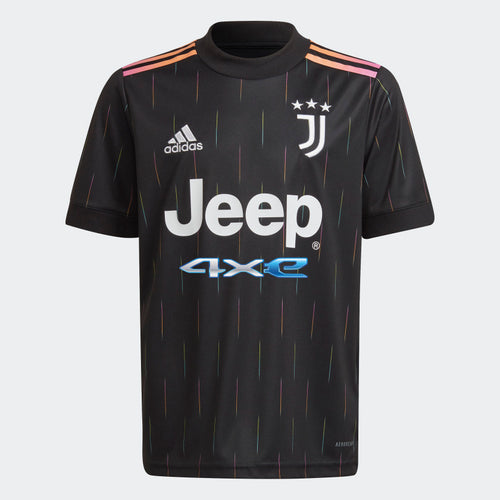 adidas Juventus Youth Away Jersey 21/22 GR0610 BLACK/ORANGE
