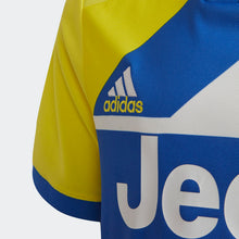 Load image into Gallery viewer, adidas Juventus Youth 3rd Jersey 21/22 GR0614 WHITE/BLUE/YELLOW