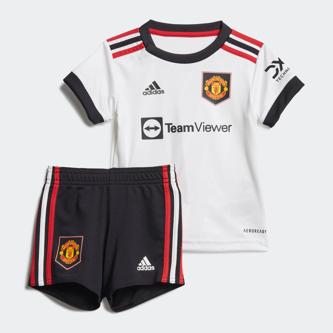 adidas Manchester United FC Away Baby Kit 2022/23 H64052 WHITE/BLACK