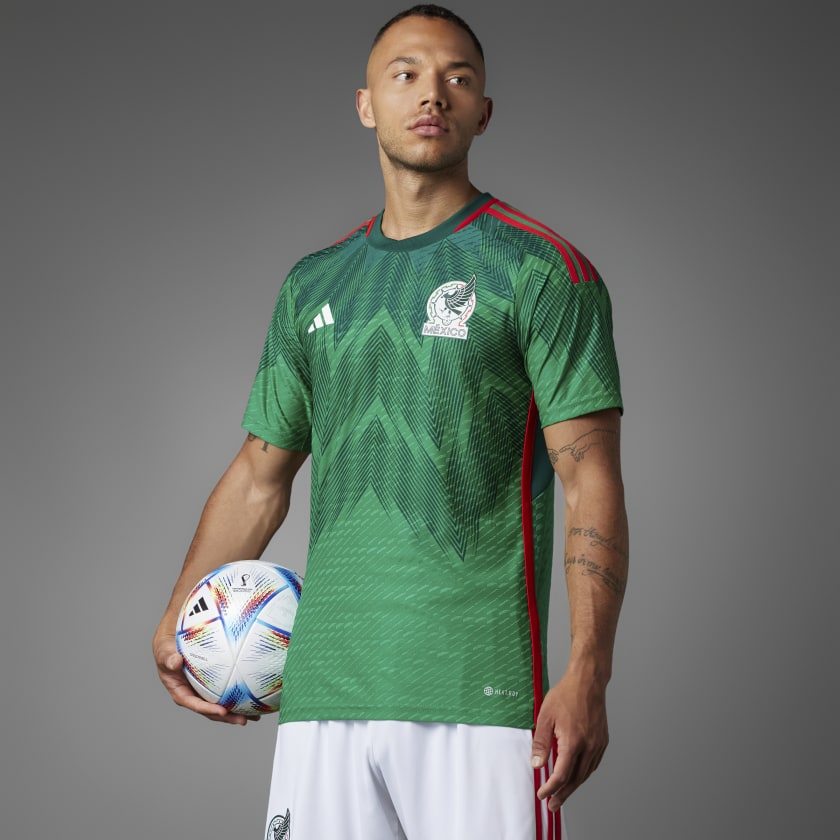 adidas Mexico Home Jersey Authentic HD6898 GRN/RED/BLK