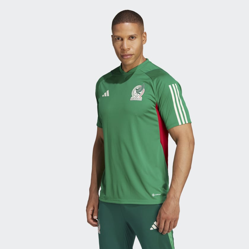 adidas 2022-23 Mexico Home Long-Sleeve Jersey - Green-Red in 2023