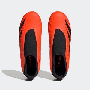 adidas Predator Accuracy.3 Laceless FG Youth Soccer Cleats GW4607 Solar Orange/Black