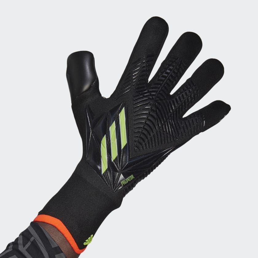 adidas Predator Edge Pro Goalkeeper Gloves HF9726 Black/Solar Yellow