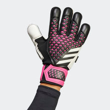 Load image into Gallery viewer, adidas Predator Match Fingersave Gloves HN3340 Black / White / Team Shock Pink