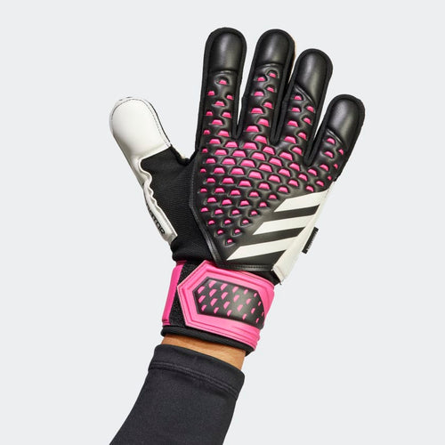 adidas Predator Match Fingersave Gloves HN3340 Black / White / Team Shock Pink