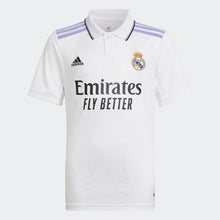 Load image into Gallery viewer, adidas Real Madrid CF Juniors Home Replica Jersey 2022/23 HA2654 WHITE/PURPLE