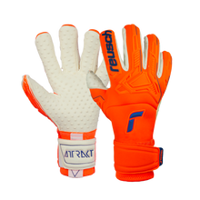 Load image into Gallery viewer, Reusch Attrakt Freegel Speedbump Goalie Gloves 5270079 Orange/Blue