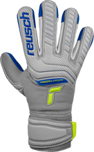 Load image into Gallery viewer, Reusch Attrakt Grip Evolution Finger Support GoalKeeper Gloves 5272820 Blue