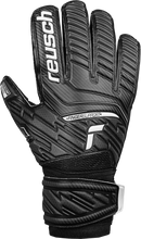 Load image into Gallery viewer, Reusch Attrakt Resist Finger Support GoalKeeper Gloves 5270610 Black