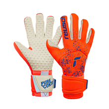 Load image into Gallery viewer, Reusch Pure Contact Speedbump Goalie Gloves 5270000 orange/blue