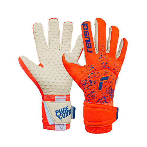 Reusch Pure Contact Speedbump Goalie Gloves 5270000 orange/blue