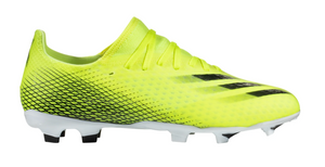 adidas X Ghosted.3 FG Cleats FW6948 Neon Yellow/Black