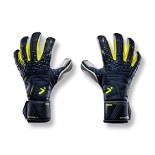 Load image into Gallery viewer, Storelli Goalkeeper Gloves Silencer Threat with Finger Spine Black/yellow