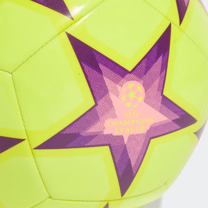 adidas UEFA Champions League Club Soccer Ball HI2176 SOLAR YELLOW/BEAM PINK/PANTONE