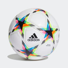 Load image into Gallery viewer, adidas UEFA Champions League PRO Match Ball 2022/23 HE3777 WHITE/SILVER MET/CYAN