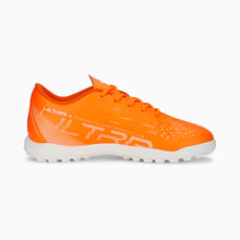 Load image into Gallery viewer, Puma Ultra Play Junior Turf Shoes 107236 01  ULTRA ORANGE-PUMA WHITE-BLUE GLIMMER
