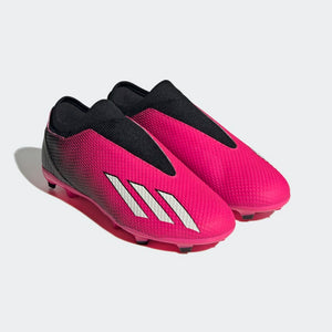 adidas X SpeedPortal.3 Laceless FG Youth Soccer Cleats GZ5061 Pink/Black