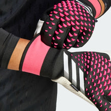 Load image into Gallery viewer, adidas Predator Pro Fingersave Goalkeeper Gloves HN3343 Black/White/Shock Pink