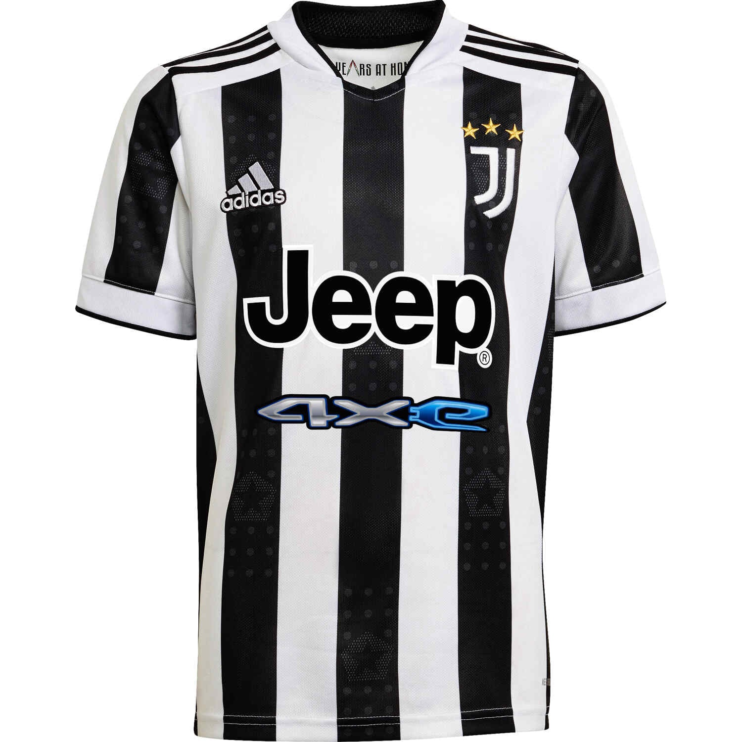 adidas Youth Juventus '21 Home Replica Jersey, Kids, Large, White