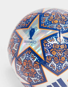 adidas UCL Training Foil Soccer Ball 2023 HU1577 White/Royal Blue/Solar Orange